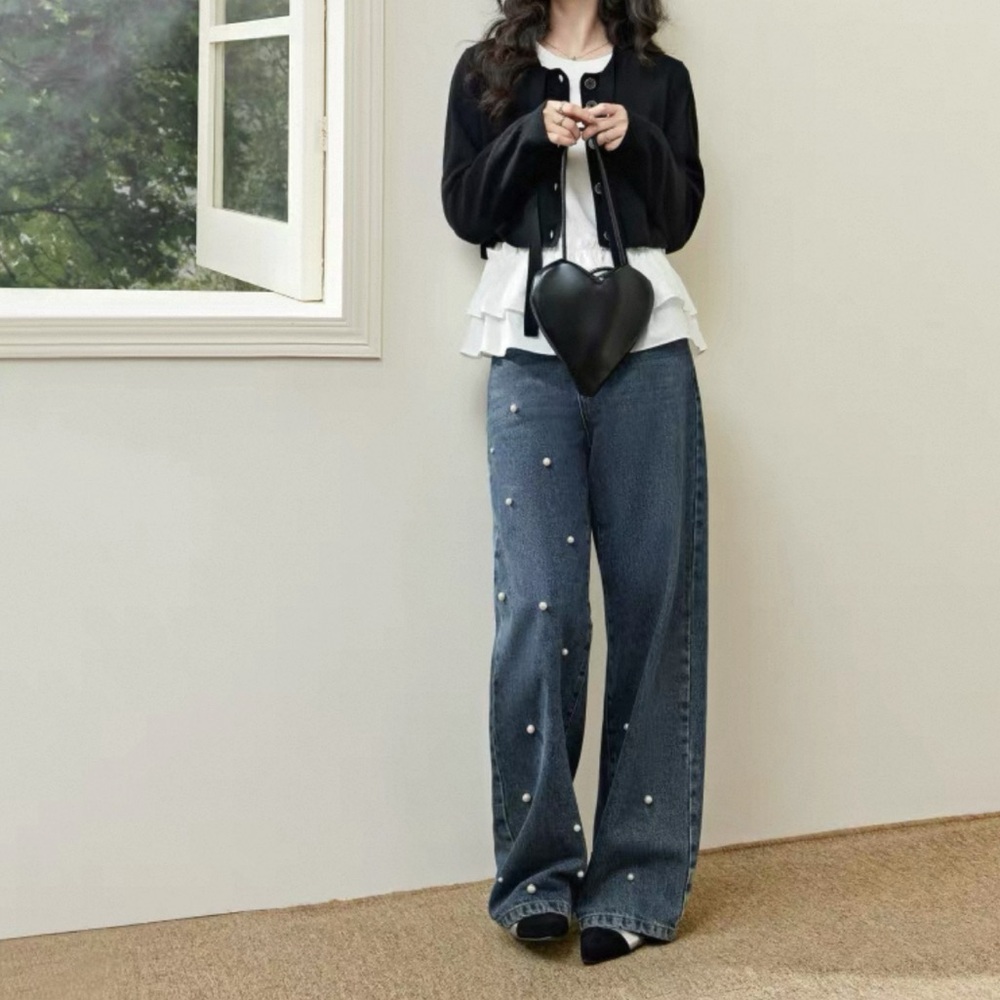 Women's Pearl Embellished Jeans